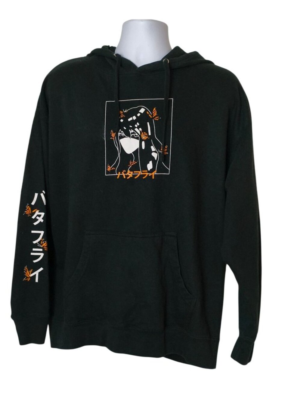 Butterfly Effect Anime Hoodie XL Black Unisex Pullover Japanese Independent